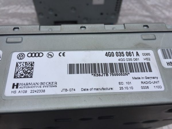 Unitate radio / radio unit MMI 3G + HIGH Audi A6 4G C7 A7 4G0035061A 4G0 035 061 A - Dezmembrari Auto