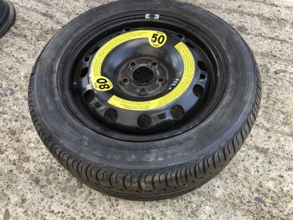 Roata de rezerva cu anvelopa Bridgestone 195/55 Skoda Fabia 2 2011 pe R15 - Dezmembrari Auto