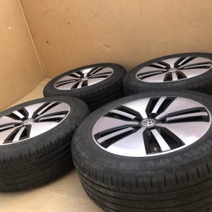 Jante aliaj VW Passat B8 R17 17 cu senzori presiune si anvelope de vara - Dezmembrari Auto