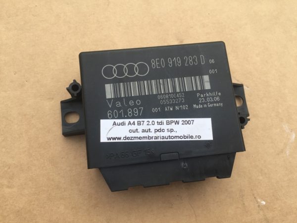 Modul senzori parcare Audi A4 B7 8E0919283D 8E0 919 283 D - Dezmembrari Auto