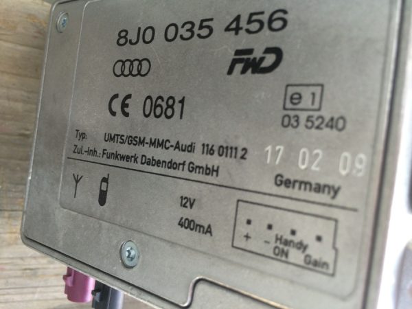Amplificator antena telefon Audi Q7 2009 8J0035456 8J0 035 456 - Dezmembrari Auto
