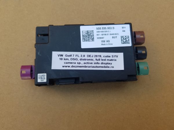 Modul control USB VW Golf 7 5G0035953D 5G0 035 953 D - Dezmembrari Auto