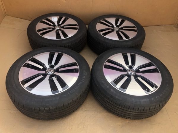 Jante aliaj VW Passat B8 R17 17 cu senzori presiune si anvelope de vara - Dezmembrari Auto - imagine 2
