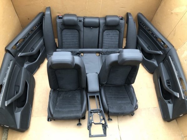 Interior piele alcantara VW Passat B8 scaune banchete fete usi cotiera - Dezmembrari Auto - imagine 3