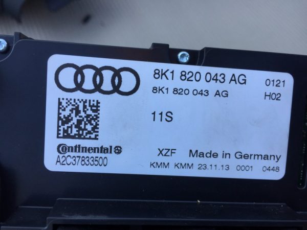 Panou clima Audi A4 B8 din 2015 8K1820043AG 8K1 820 043 AG - Dezmembrari Auto - imagine 2
