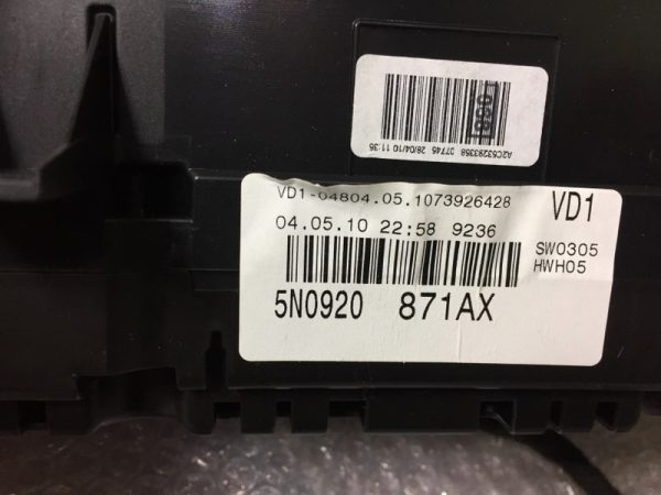 Ceasuri bord VW Tiguan 5N0920871AX 5N0 920 871 AX - Dezmembrari Auto - imagine 2