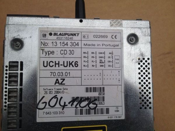 CD 30 mp3 Opel Astra H Zafira B cod 13154304 - Dezmembrari Auto - imagine 5