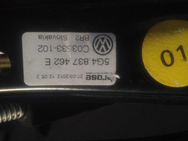 Macara dreapta fata VW Golf 7 5G4837462E 5G4 837 462 E - Dezmembrari Auto - imagine 2
