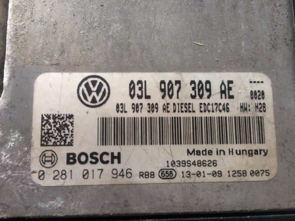 Calculator motor ECU VW Passat B7 2.0 tdi CFF 03L907309AE - Dezmembrari Auto - imagine 2