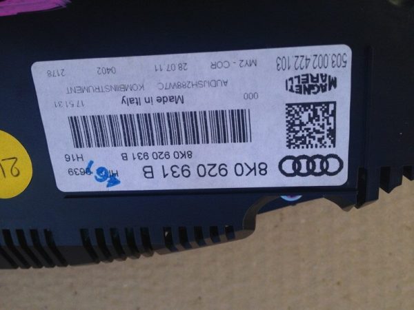 Ceasuri bord color Audi A4 B8 facelift 1.8 TFSI 8K0920931B 8K0 920 931 B - Dezmembrari Auto - imagine 2
