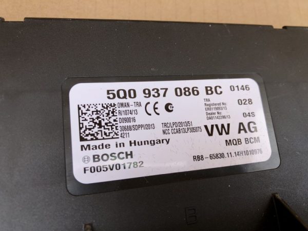Modul BCM VW Passat B8 din 2016 5Q0937086BC 5Q0 937 086 BC - Dezmembrari Auto - imagine 2
