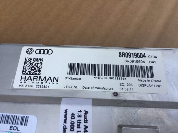 Sistem navigatie Audi A4 B8 facelift din 2013 MMI 3G+ - Dezmembrari Auto - imagine 4