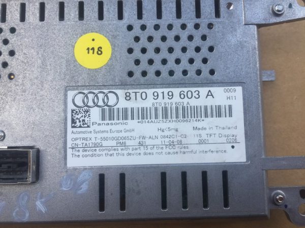 Display Audi A4 B8 8T0919603A 8T0 919 603 A - Dezmembrari Auto - imagine 2