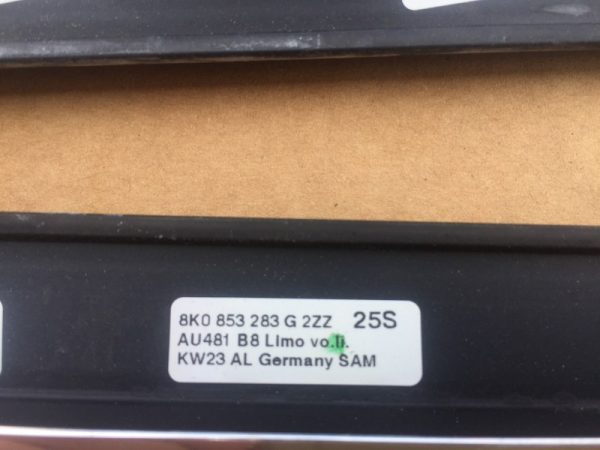 Ornament crom Audi A4 B8 8K0853283G 8K0 853 283 G - Dezmembrari Auto - imagine 2
