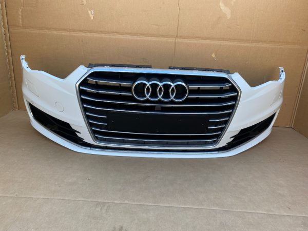 Bara fata completa cu 4 senzori parcare, spalatoare si grila radiator Audi A6 C7 2016 facelift - Dezmembrari Auto