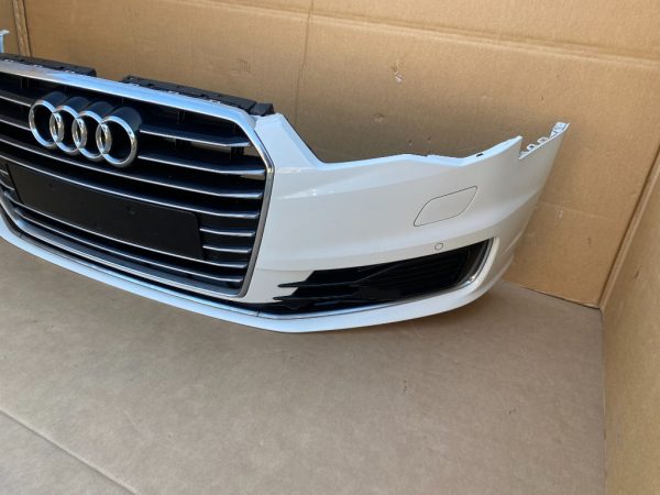 Bara fata completa cu 4 senzori parcare, spalatoare si grila radiator Audi A6 C7 2016 facelift - Dezmembrari Auto - imagine 2