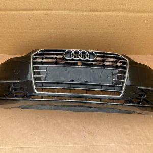 Bara fata completa cu grila radiator, 4 senzori parcare si spalatoare faruri Audi A6 C7 facelift 2016 - Dezmembrari Auto