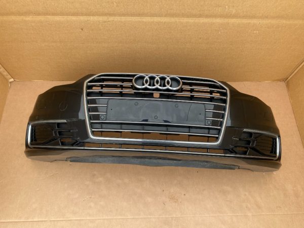 Bara fata completa cu grila radiator, 4 senzori parcare si spalatoare faruri Audi A6 C7 facelift 2016 - Dezmembrari Auto