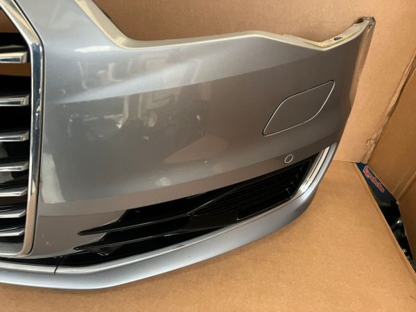 Bara fata completa cu grila radiator spalatoare faruri 4 senzori parcare Audi A6 C7 2016 facelift - Dezmembrari Auto - imagine 4