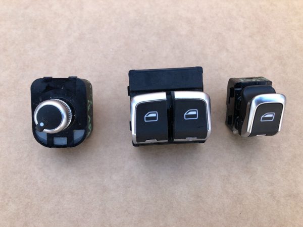 Butoane geamuri electrice cromate si buton oglinzi electrice Audi A3 - Dezmembrari Auto