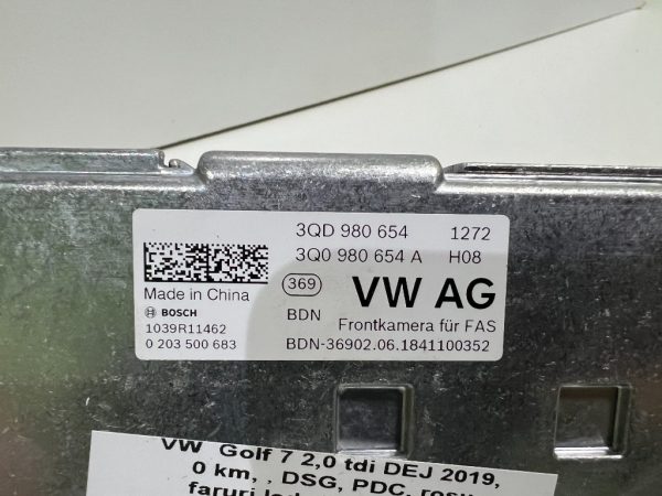 Camera parbriz VW Golf 7 2019 3QD980654 3QD 980 654 3Q0980654A 3Q0 980 654 A la 0 km - Dezmembrari Auto - imagine 2