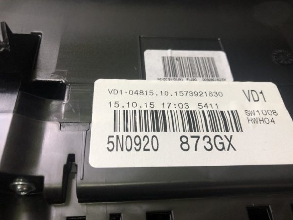 5N0920873GX 5N0 920 873 GX Ceasuri bord VW Tiguan din 2016 - Dezmembrari Auto - imagine 2