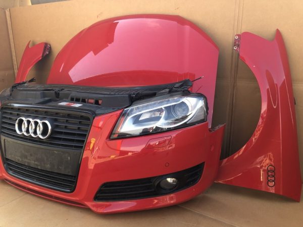 Fata completa Audi A3 8P facelift din 2009 2010 2011 2012 faruri led xenon adaptive pdc park assist - Dezmembrari Auto - imagine 2