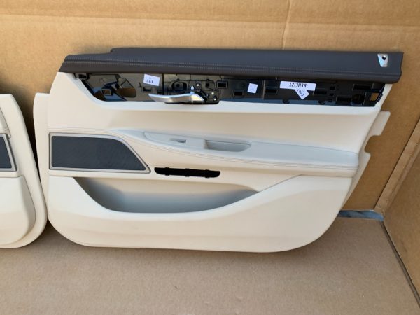 Fete usi fata din piele crem BMW G11 seria 7 din 2017 - Dezmembrari Auto - imagine 3