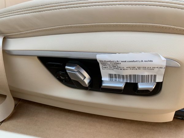 Interior complet din piele crem BMW G11 G12 2017 - Dezmembrari Auto - imagine 8