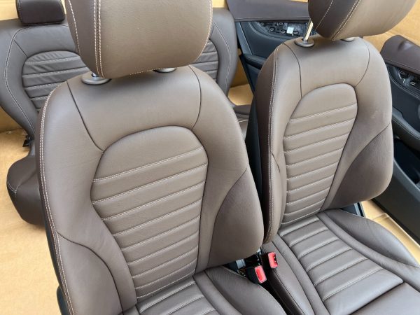 Interior scaune banchete fete usi cotiera piele maro Mercedes GLC X253 din 2017 la 0 km - Dezmembrari Auto - imagine 2