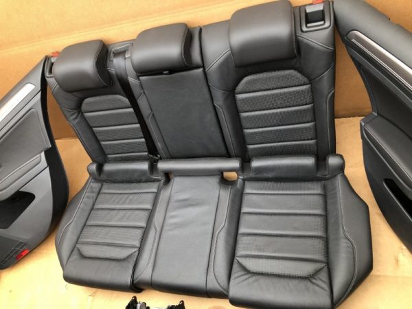 Interior piele perforata VW Golf 7 variant - scaune cu incalzire, banchete, cotiera - Dezmembrari Auto - imagine 6