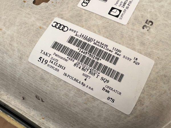 Plafon Audi A3 8V sportback din 2014 model cu trapa 8V4867505T 8V4 867 505 T - Dezmembrari Auto - imagine 4