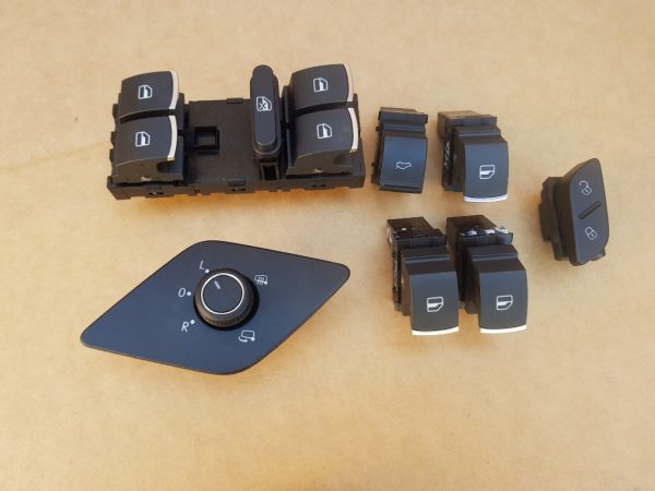 Set butoane cromate geamuri oglinzi rezervor VW Jetta 2016 - Dezmembrari Auto