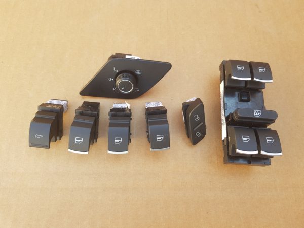 Set butoane cromate VW Jetta 5K0959855 1K0959831 5K4959857A 5K0959855 - Dezmembrari Auto