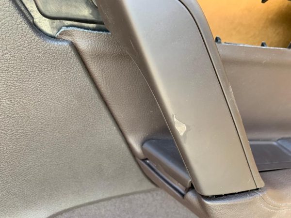 Set fete usi din piele maro cu perdelute VW Passat B7 variant - Dezmembrari Auto - imagine 2