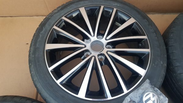 Set jante aliaj cu cauciucuri vara 225 45 R17 VW Jetta 2016 5C0601025AJ - Dezmembrari Auto - imagine 7