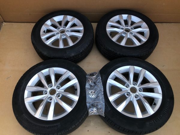 Set jante cu anvelope 205/60 R16 VW Touran 2017 5TA601025 5TA 601 025 - Dezmembrari Auto