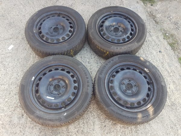 Set jante tabla cu cauciucuri de iarna Audi A3 8P 205 55 r16 - Dezmembrari Auto