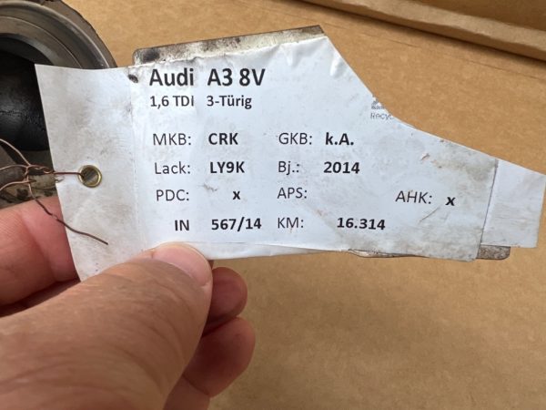 Turbosuflanta Audi A3 8v 1.6 tdi 04L253016H 04L 253 016 H CRK - Dezmembrari Auto - imagine 3
