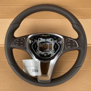 Volan din piele maro cu comenzi si padele Mercedes GLC 2017 la 0 km - Dezmembrari Auto